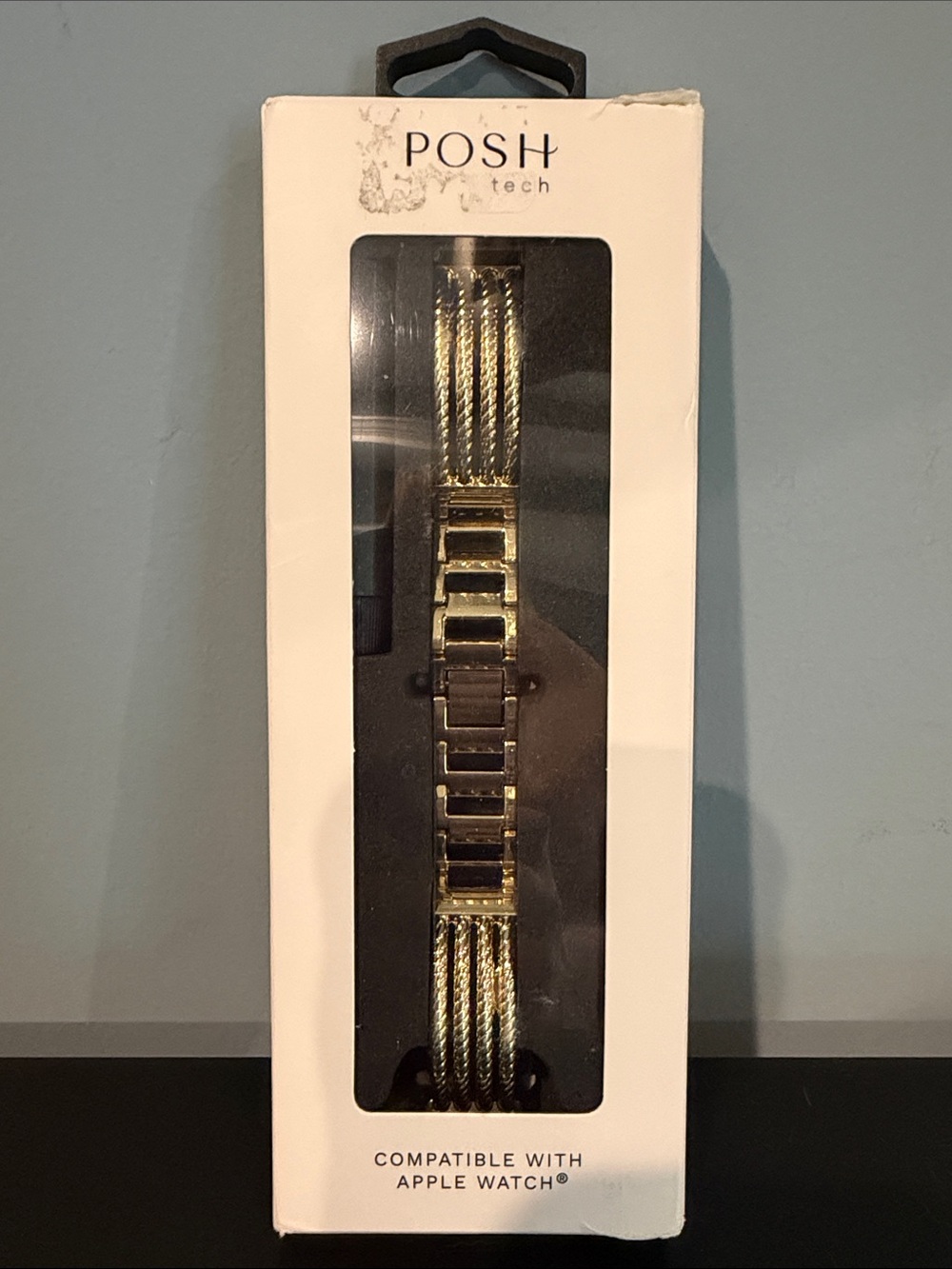 Gold and Black Women's Bracelet Watch Band for Apple Watch